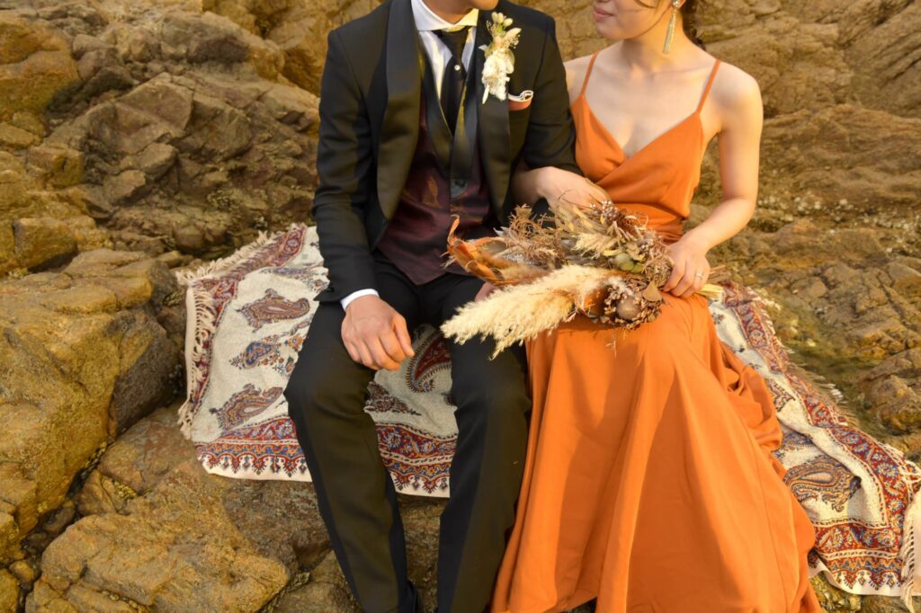 ドレスプロダクション】タキシード 結婚式 前撮り ブラウン Lサイズ 